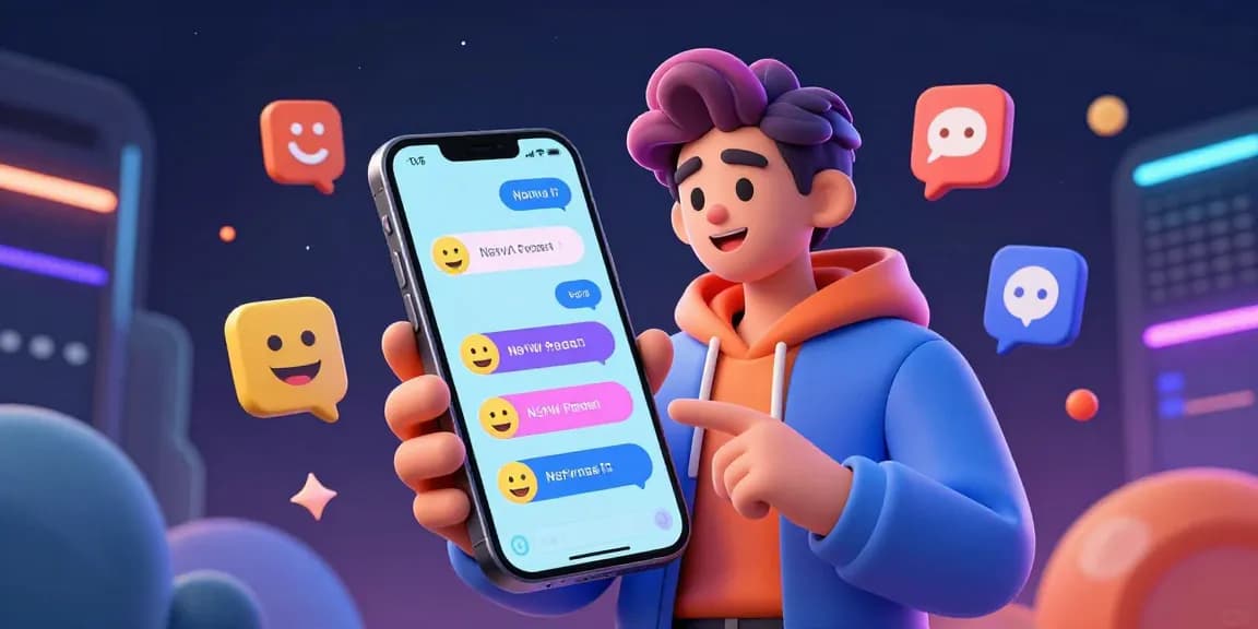 Immersive nsfw ai chat scene with vibrant character and technology.