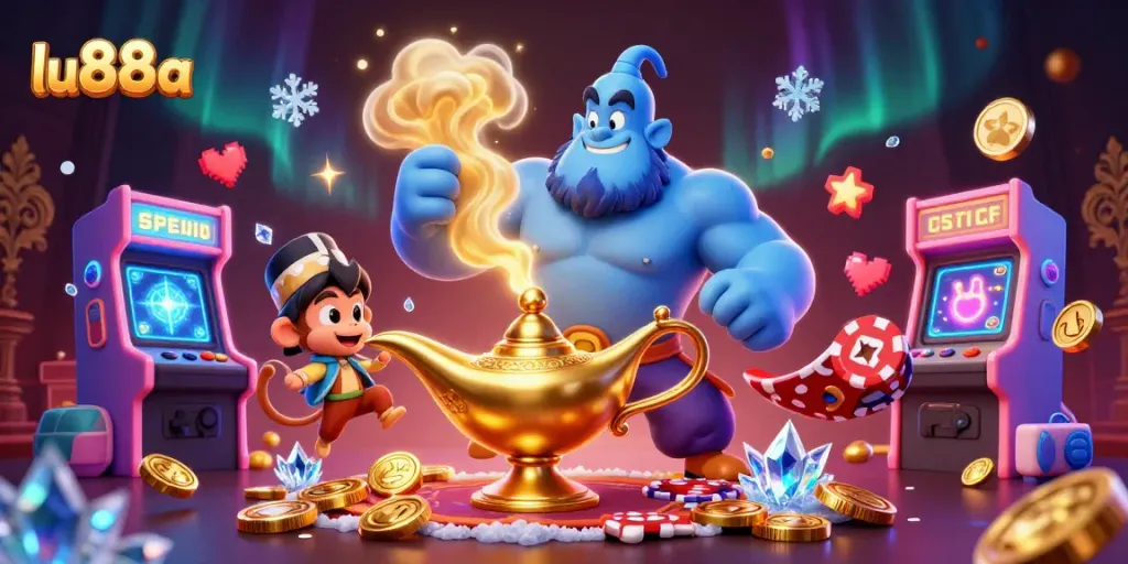 Experience thrilling gameplay at lu88a with vibrant casino scenes and exciting game elements.