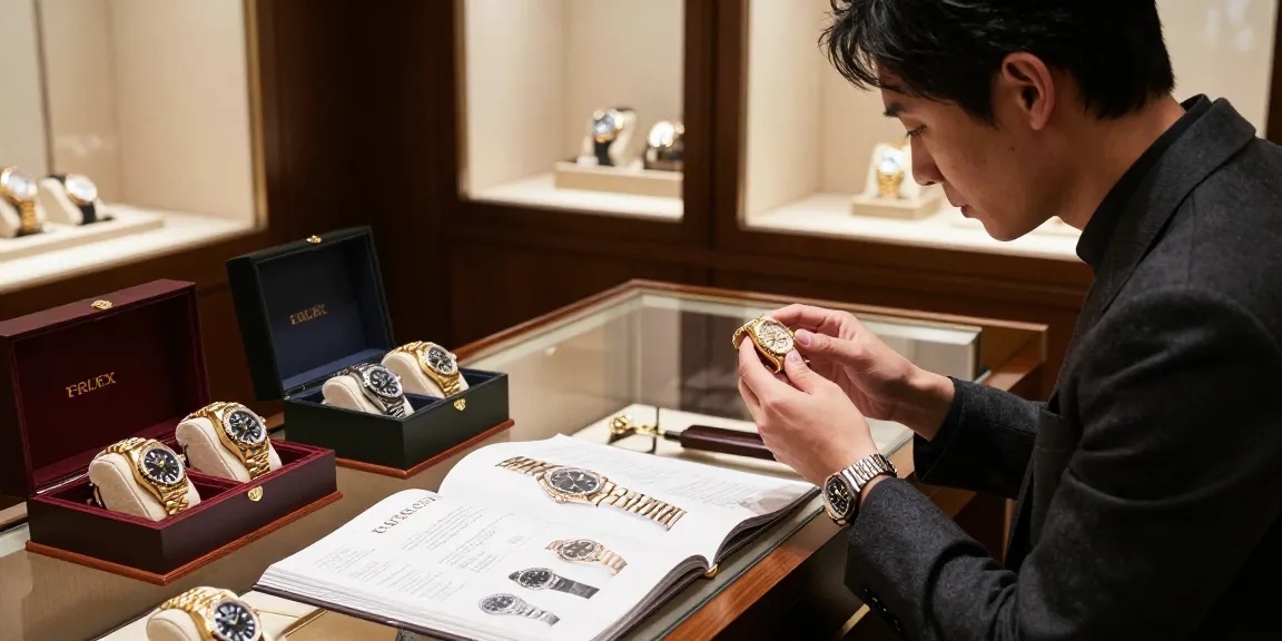 Explore premium clone watches in a luxury boutique setting.