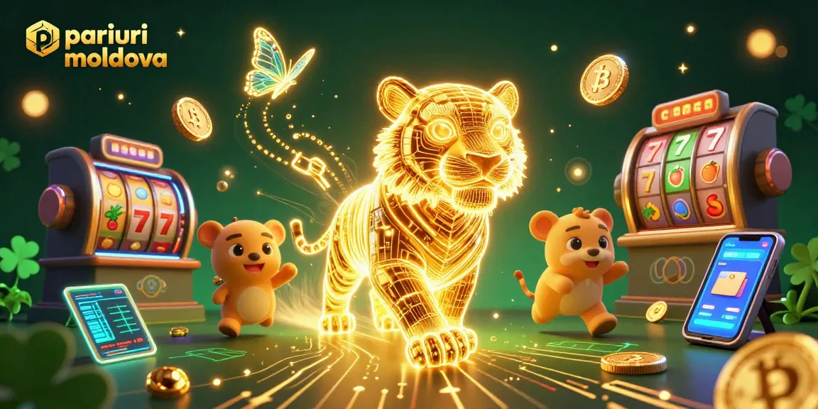 Participă la pariuri moldova în această ilustrație vibrantă dintr-un cazinou digital.