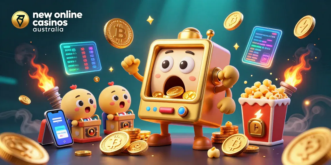 Experience the excitement at new online casinos Australia with vibrant slot machines and crypto coins.